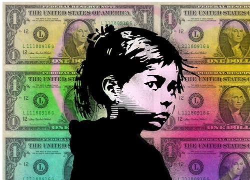 Chris Boyle Money Art Love Colour print 50/50 - Picture 3 of 12