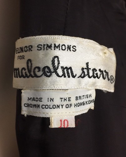 Vtg Elinor Simmons Malcolm Starr Velvet Gown Evening Dress 10 Satin Ribbon SALE - Picture 10 of 18