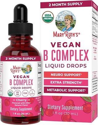 MaryRuth Organics Vitamin B Complex | B Vitamins Complex | Biotin | Vitamin B12