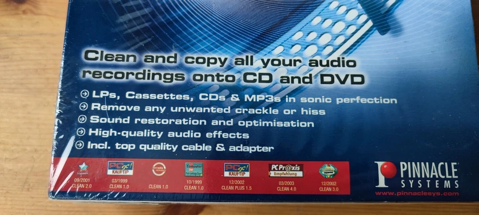 Steinberg Clean 5.0 Restoration & CD Burning Software Plus Leads - Still Sealed - Image 4 of 4