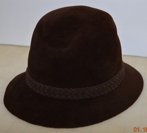 Vintage Stetson The Imperial with Leather Band Brown Braided Band Hat Size 7 - Picture 4 of 10