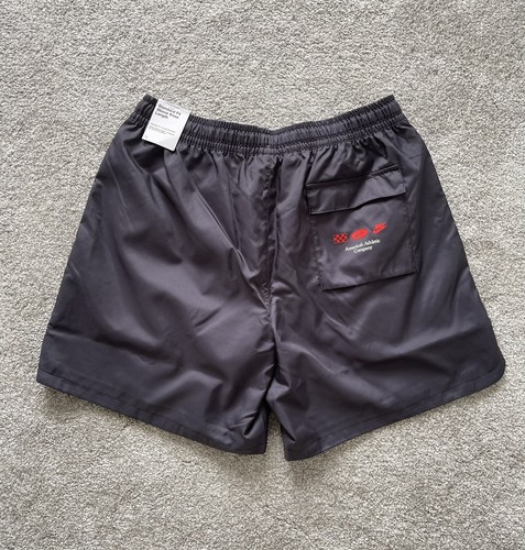 NWT NIKE AMERICANA FLOW WOVEN FLAME SHORTS BLACK SIZE XLARGE MESH LINED - Picture 2 of 7