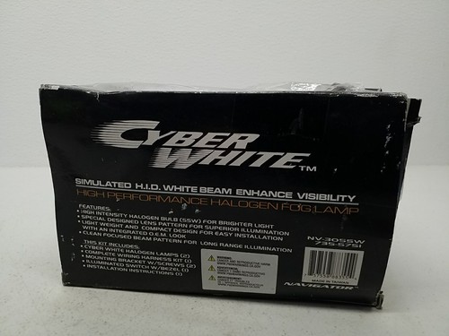 NV-3055W Navigator Cyber White Fog Light Kit Navigator Fog Light 735-5751 - Picture 3 of 5