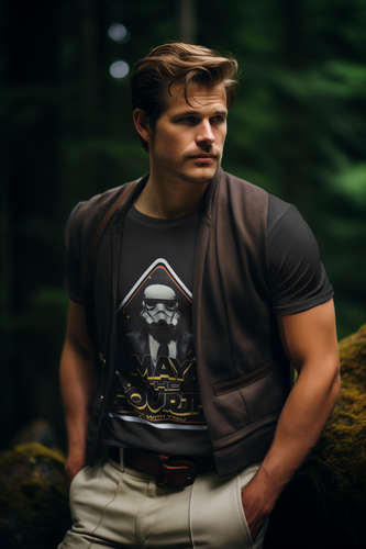 Retro Tuxedo Trooper May The Fourth Be With You. Geeky Vintage Dark Side Tee - Picture 3 of 51