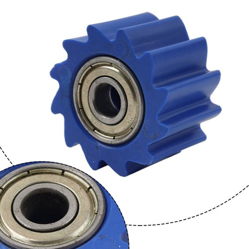 8MM Chain Roller Pulley Tensioner Wheel Gear Type For Bike ATV Go-Kart Blue