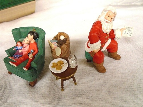2002 Hallmark Ornament Santa's Big Night Journal Membership Ornaments Set of 4 - Picture 3 of 12