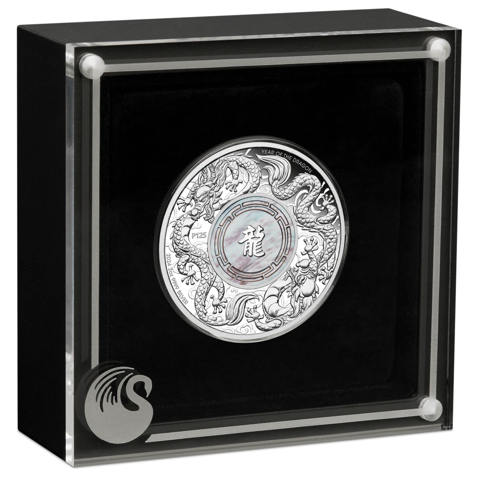 2024 Double Dragon with Mother of Pearl 2oz Silver Proof Coin - image 4 of 4
