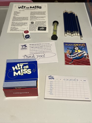 Hit or Miss Fun Party Brettspiel von Gamewright 2006 vollständig - Bild 3 von 6