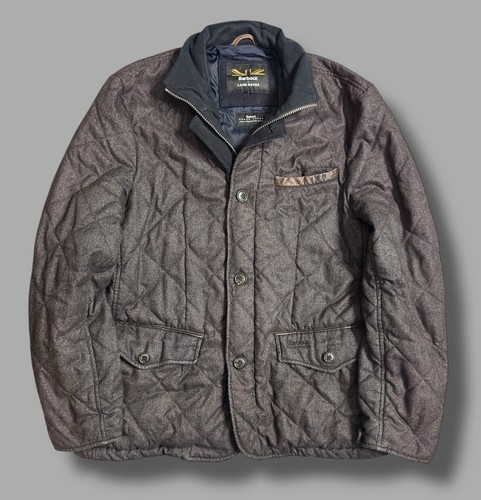 Barbour X Landrover Filey Quilted Jacket Men’s Large Charcoal Grey - Bild 2 von 13
