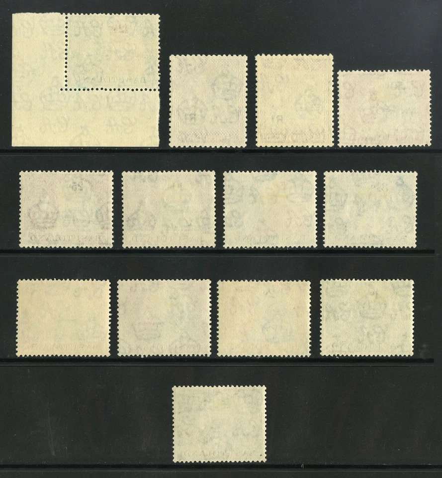 M4491 Basutoland/Lesotho 1961-63 SG69/79a - Definitives. Complete all shades. - Изображение 2 из 2