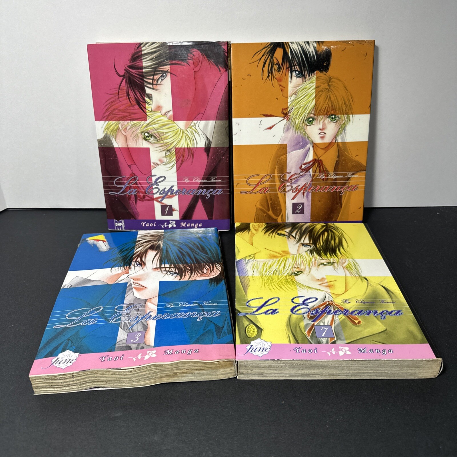 La Esperanza Lot of 4 Volume 1 2 3 & 7 By Chigusa Kawai June Yaoi Manga English