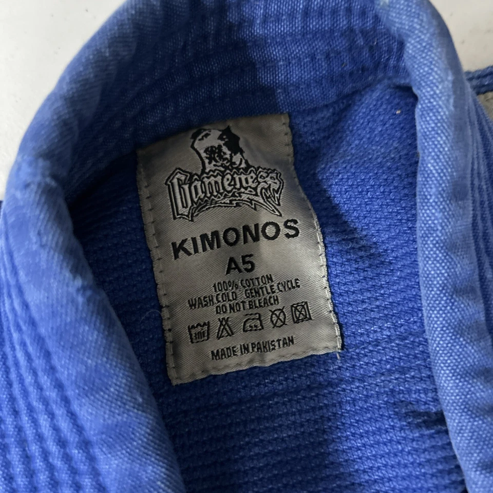 Kimonos A5 Gamesess Jiu Jitsu Azul Foto 2 de 4