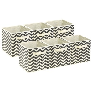 Sorbus-Foldable-Storage-Cube-Basket-Bin-6-Pack-Chevron-Pattern