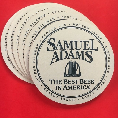 (6) two sided SAMUEL ADAMS promo coasters-BEST BEER IN AMERICA boston lager--NEW - Picture 4 of 4