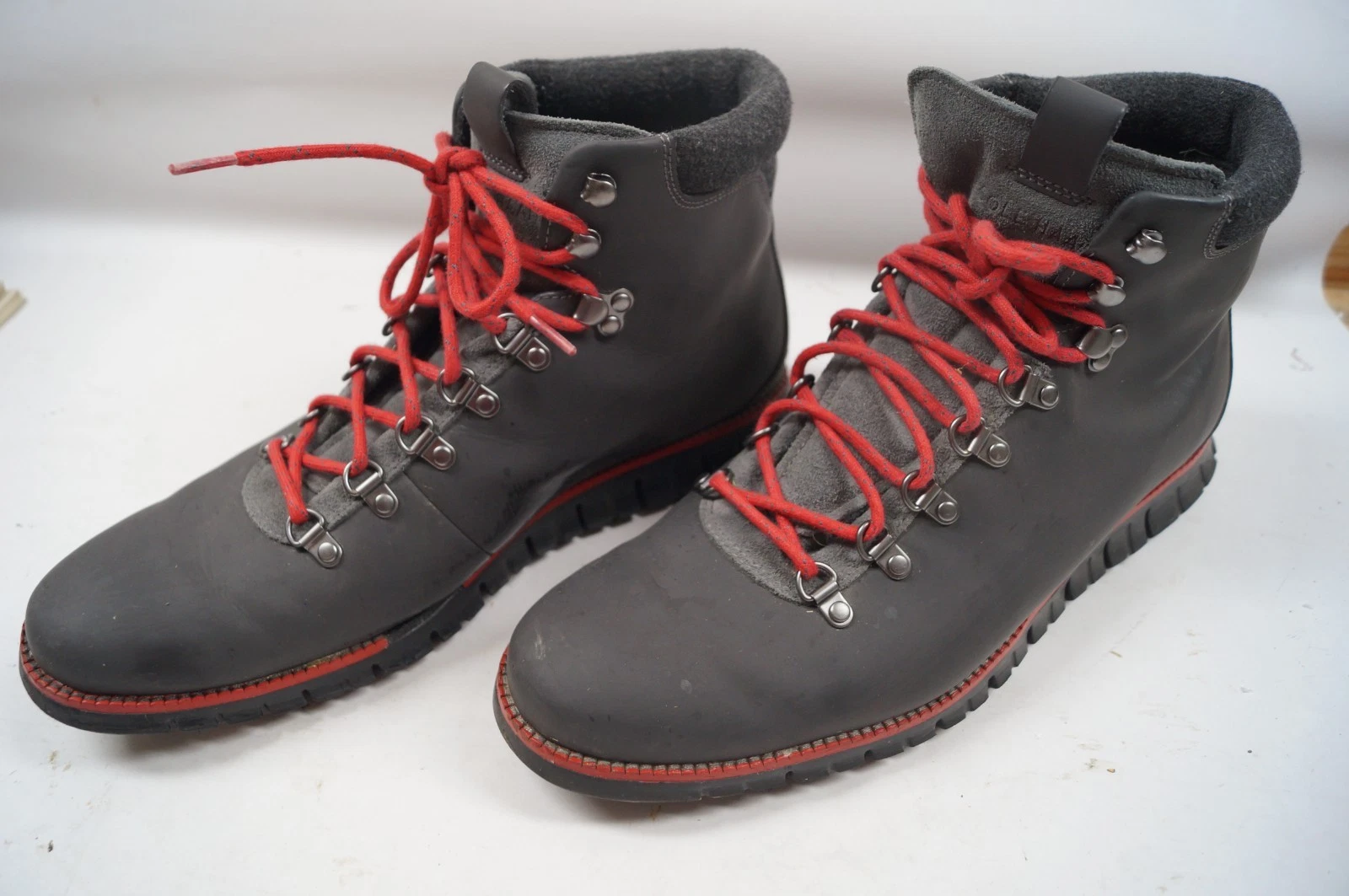 Cole Hahn ZERØGRAND C31400 Leather Hiking Boots Water Resistant Men's 13M B341