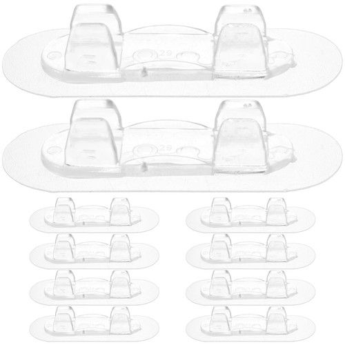 10 Pcs Wire Fixer Holders for Cables Desktop Organiser Management - 第 3/12 張圖片