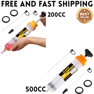 #ad 200CC amp;500CC Siphon Oil Extractor Pump Fluid Transfer Vacuum Fuel Hand Clean Kit $27.90