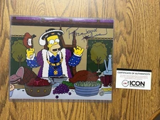 Peter Noone Herman's Hermits Autographed Simpsons 8x10 Homer as Henry VII COA