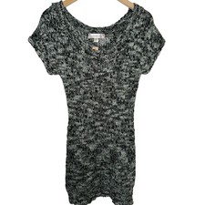 NWT Sparkly Open Knit Cozy Decree Body Con Sweater Dress Knee Length Size M