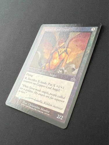 Copper-Leaf Angel MTG Prophecy Magic the Gathering LP FOIL - Picture 3 of 7