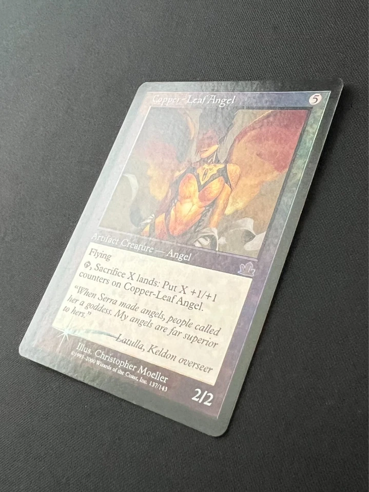 Copper-Leaf Angel MTG Prophecy Magic the Gathering LP FOIL - Image 3 of 4