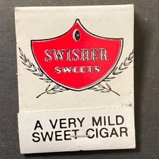 Swisher Sweets Vintage Mid-Century Cigar Design Matchbook