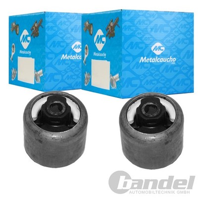 2X METALCAUCHO QUERLENKERLAGER BUCHSE HINTEN passend für FORD COURIER FIESTA KA 