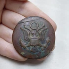 Vtg Antique WW1 Military Horse USA Cavalry Bridle Rosette