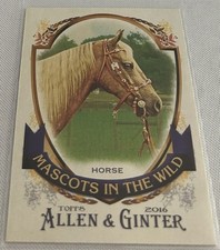2016 Topps Allen & Ginter Baseball Mascots in the Wild Horse #MIW-6