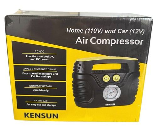 Bomba Compresor de Aire Portátil para Coche 12V DC y Hogar 110V AC Rendimiento Rápido - Imagen 6 de 8