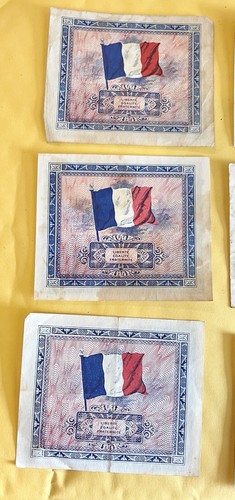 9 - WW2 French 2 Franc 1944 (Allied Occupation Currency) France Banknote - Picture 6 of 8