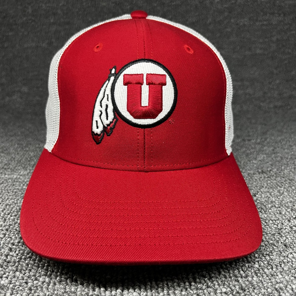 Utah Utes '47 Brand Youth MVP Trucker Hat Red White Mesh Snapback Cap