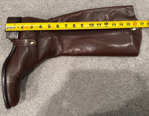 Via Spiga Damen hohe braune Lederreitstiefel Größe 8M - Bild 20 von 22