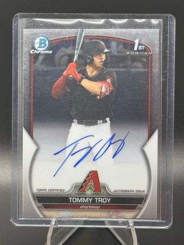 Tommy Troy 2023 Bowman Draft - 1st Chrome Prospect Auto #CDA-TT - Diamondbacks
