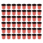 120 Pcs Nursery Pots Plastic Flower Breathable Flowerpots for Outdoor Plants