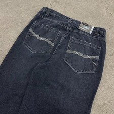 Y2K Southpole Grey Tab Baggy Wide Leg Jeans
