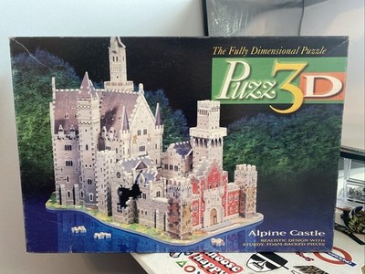 Puzz3D 3D Puzzle Alpine Castle 4436 1000pc VTG 1994 READ | eBay