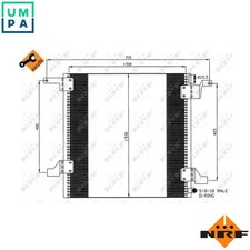 CONDENSER AIR CONDITIONING 35579 FOR MERCEDES-BENZ M 111.977 2.3L 4cyl M-CLASS
