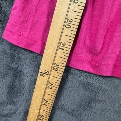 Talbots Petite SP Pink Pima Cotton Top Scalloped Neck Short Sleeve - Picture 8 of 8