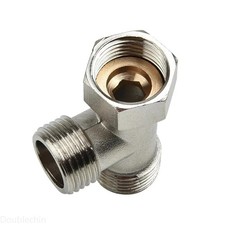 G1/2 3-Way T-Adapter Shower Faucet Splitter Toilet Bidet Spray Valve Stainless