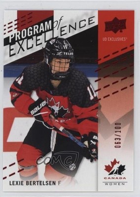 2025 Team Canada Juniors Program of Excellence Exclusives Lexie Bertelsen 1w2l