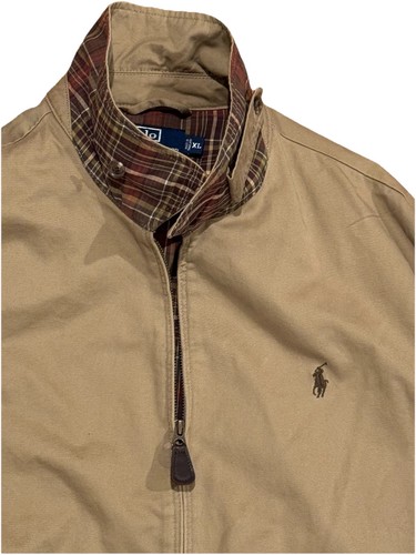 Vintage Polo Ralph Lauren Harrington Jacket Tan Plaid XL Country RRL - Picture 2 of 6