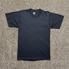 Vintage Blank T-shirt Size M Black Screen Stars Best 90s USA Made NOS