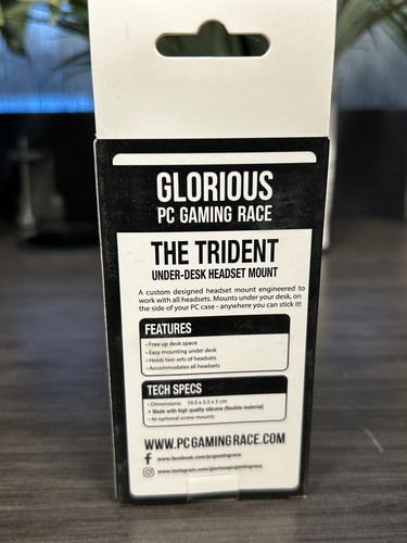 Glorious - The Trident, Under-Desk Headset Mount (4 pk) - 第 6/8 張圖片
