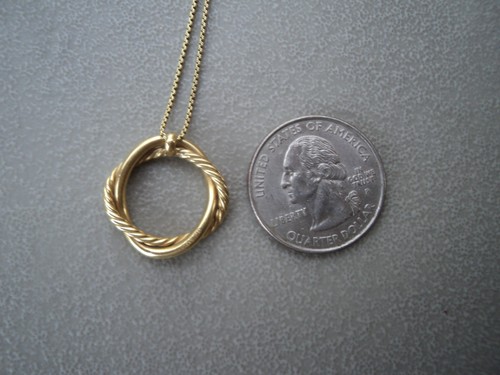 Colgante David Yurman Petite Infinity de oro amarillo de 18 quilates y 18 quilates - Imagen 7 de 7