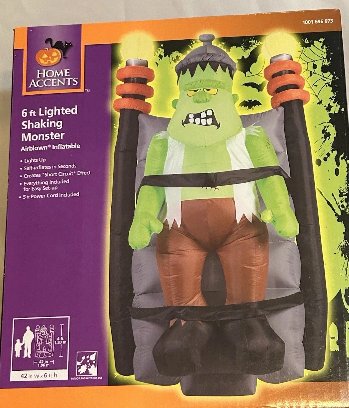 NEW 2016 Gemmy 6’ ANIMATED Shaking Monster Lighted Halloween Airblown Inflatable