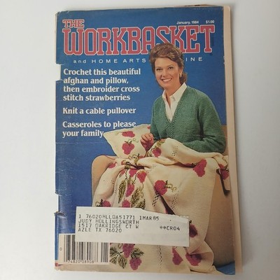The Workbasket Magazine January 1984 Crochet this Beautiful Afghan and Pillow
