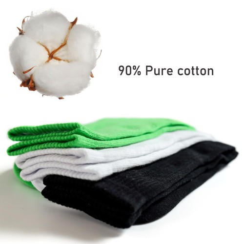 6 Pack Womens Cotton Socks, Moisture Wicking, Breathable Soft Crew, Casual - Picture 4 of 6