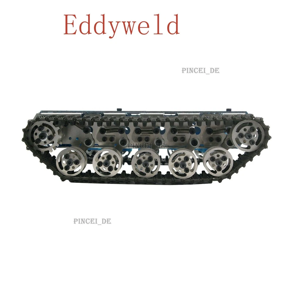 RC Tank Chassis Tracked Vehicle Robot Chassis Shock Absorption Unassembled - Image 3 of 4