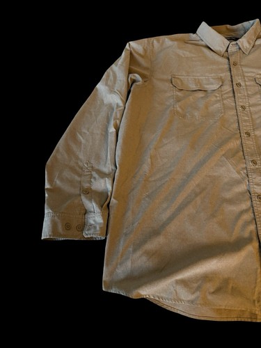 Carharrt Force 3XL Light Beige Long Sleeve Button Down Shirt - NWOT - Picture 5 of 6